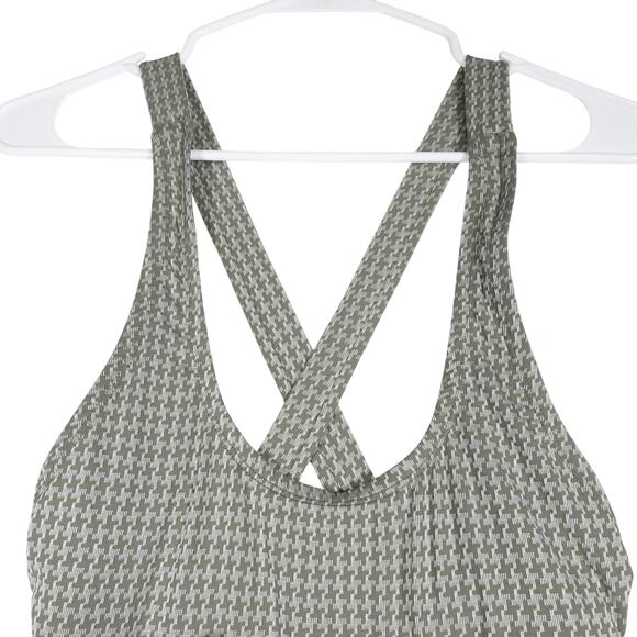 New Andie Swim Women’s Tulum One Swimsuit Seagrass Houndstooth Large $112 2249 - Picture 2 of 11